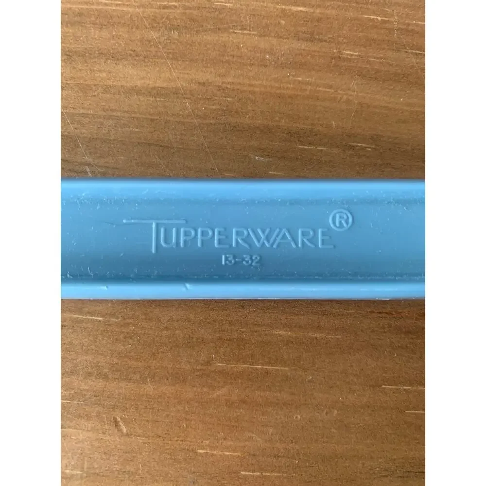 Tupperware Paddle Scraper Spatula Spreader Gadget Grey Blue #13-32